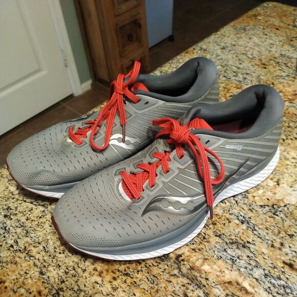 Saucony Mens Guide 13 S20548-30 Gray Running Shoes Sneakers Size 9 - Picture 4 of 12